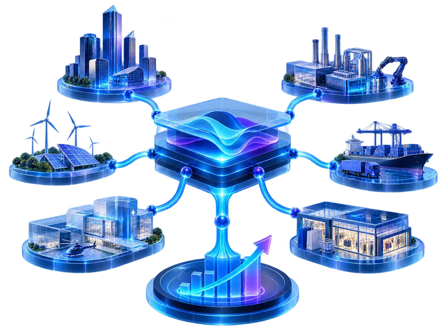 Connected business capabilities converging into growth