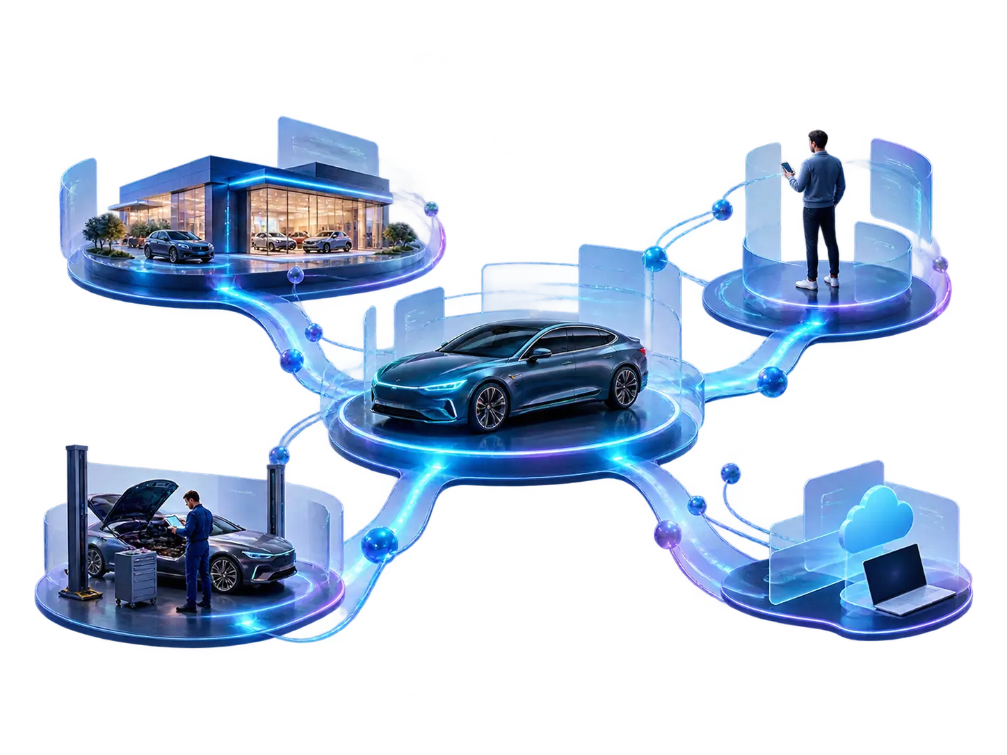 Connected digital commerce and customer touchpoints