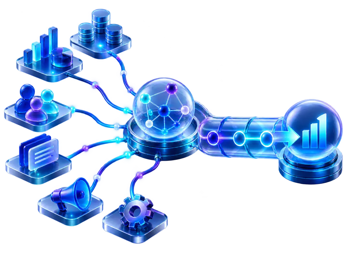 Connected business capabilities converging into growth