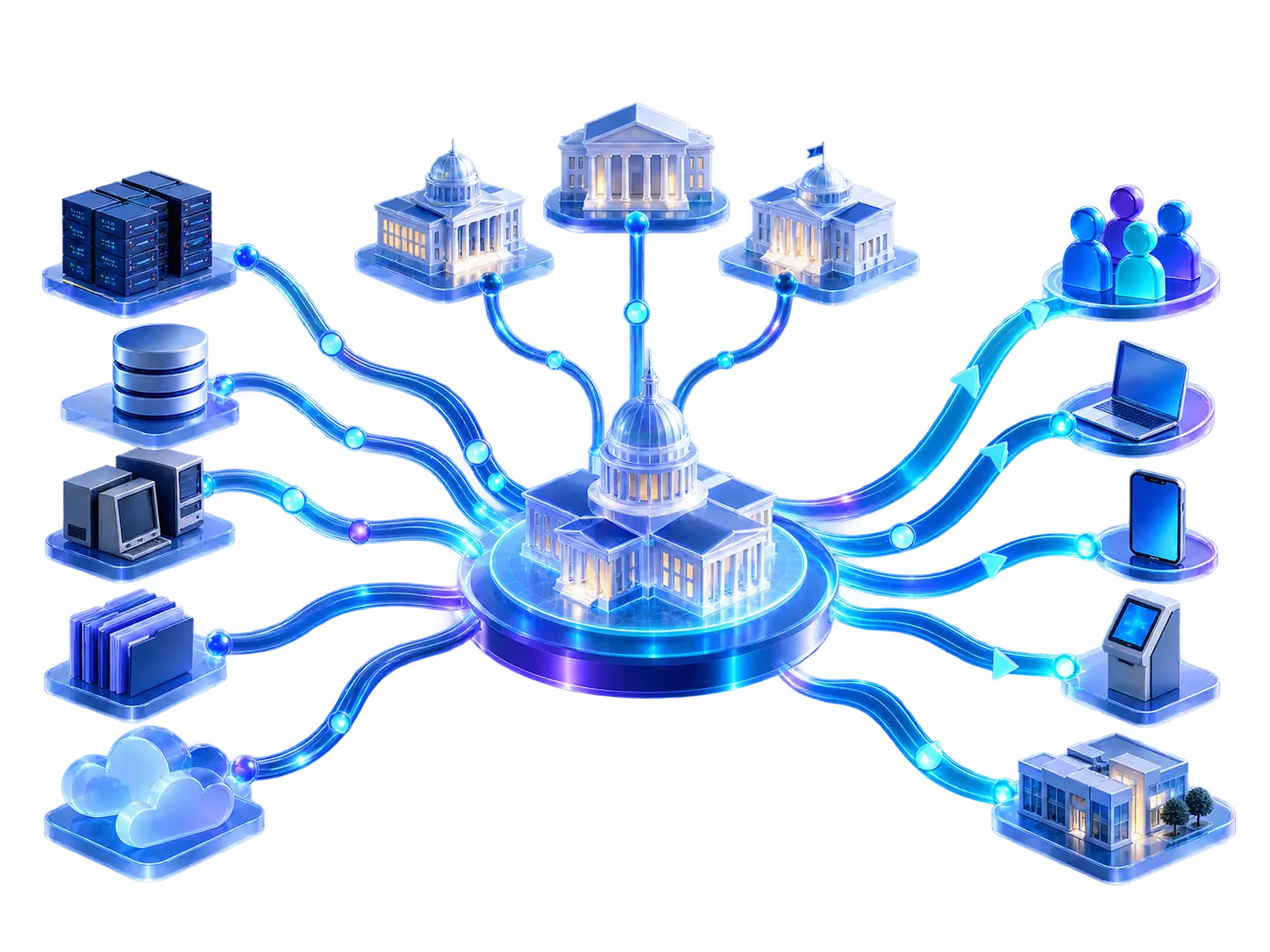 Connected business capabilities converging into growth