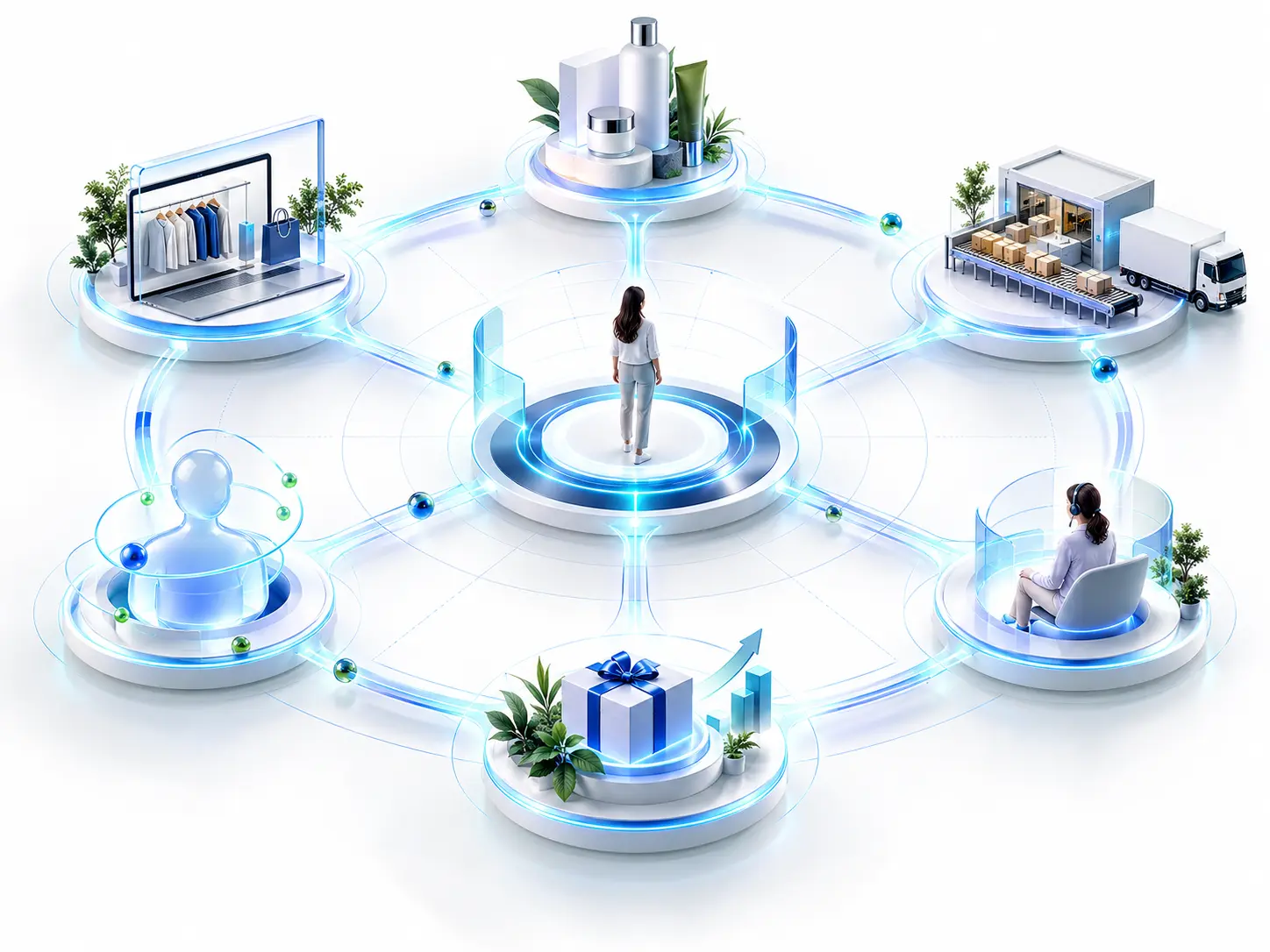 Direct-to-consumer commerce and customer relationship ecosystem