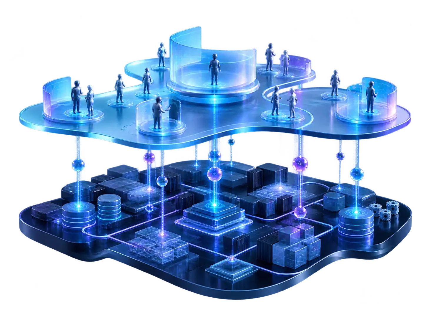 Connected customer, data and operating layers supporting property growth